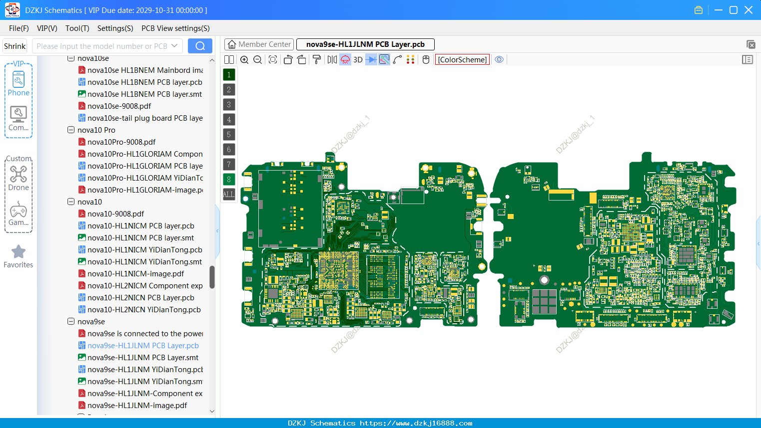 Huawei Nova9se-HL1JLNM PCB Layer